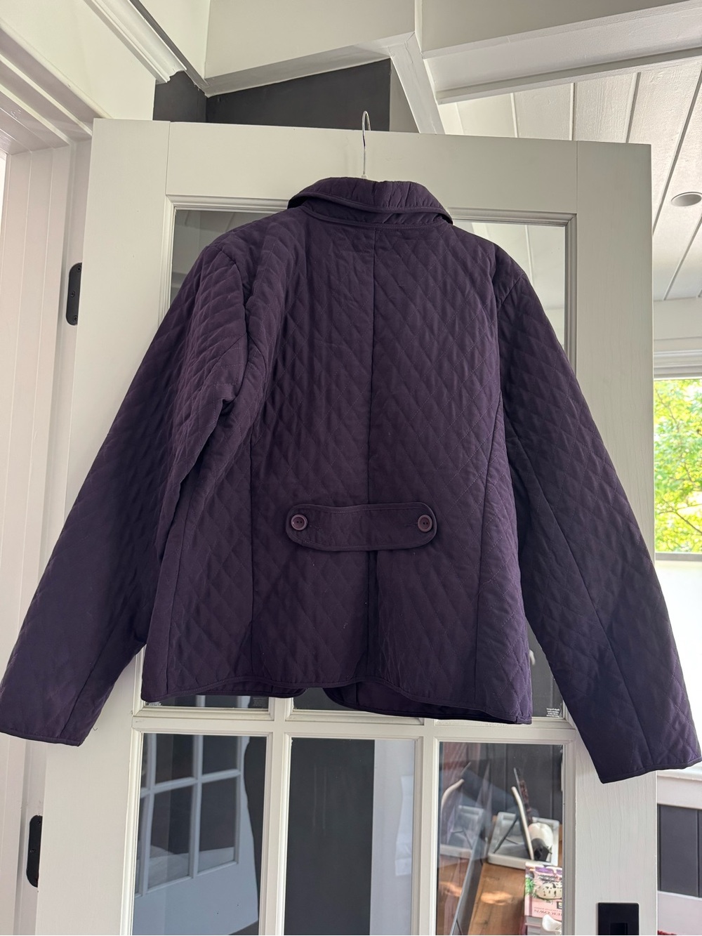 Christopher & Banks Quilted Purple Puffer Jacket - Picture 4 of 4